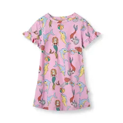 Kjole kortærmet - Pink lavender - 3-4