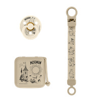 BIBS Moomin Gavesæt Soothe & Go Lat Str 2 - Vanilla