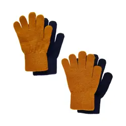 CeLaVi Handsker - Uld/Nylon - 2-pak - Pumpkin Spice/Navy
