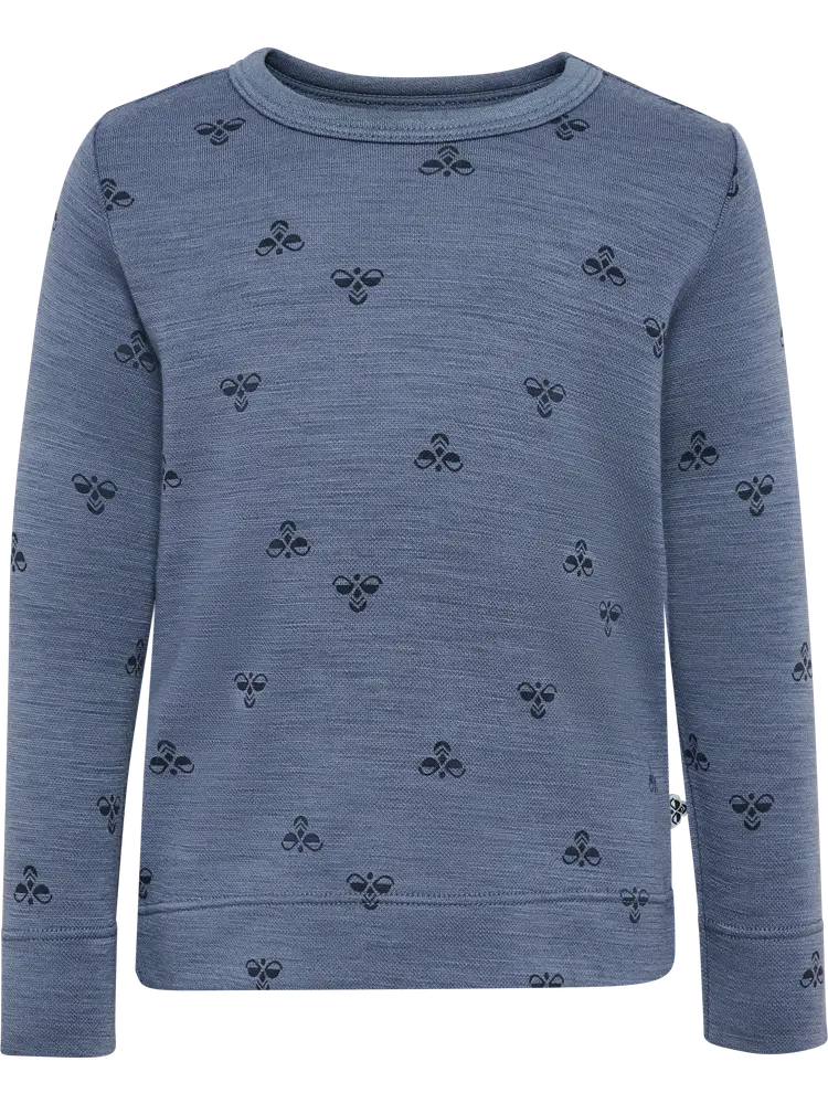Uld Langærmet T-Shirt - Flint Stone - 98