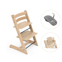 Tripp Trapp Højstol Eg Inkl. Newborn Sæt Og Babysæt - Natur