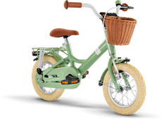 Youke Classic 12,Alu legecykel med kurv retro grøn