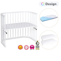 Babybay Side By Side Seng Maxi Med Madras Og Lagen