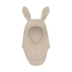 Huttelihut Elefanthue - Uldfleece - 1-lags - Camel Melange m. Ør