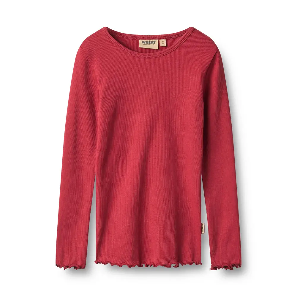 Wheat Ida Langærmet Top - Red Cherry - 110