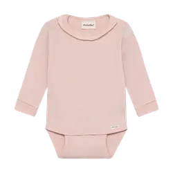 Langærmet Rib Body - Peach Whip - 80