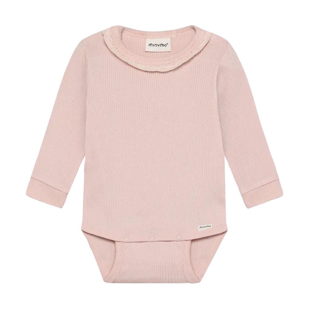 Langærmet Rib Body - Peach Whip - 50