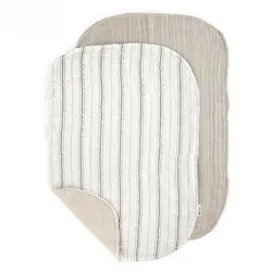 Sebra Pusleunderlag - 6-lags - 2 stk. - Muslin - Stripe