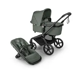 Fox 5 Renew complete inkl. Giraffe bouncer - forest green/tornado grey