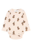 Sona Langærmet Rib Body - Silver Peony