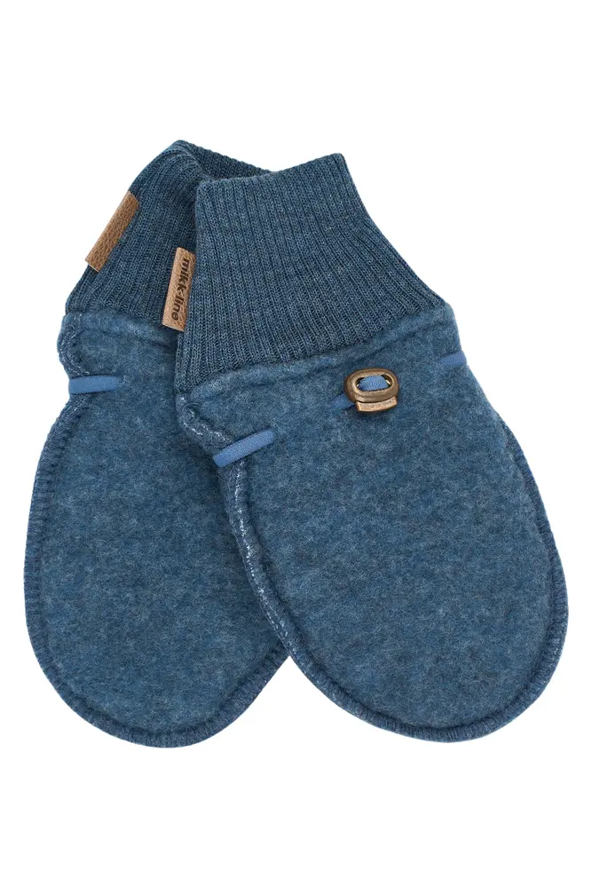 Mikk-Line Uld Vanter - Blue Melange - 50/56