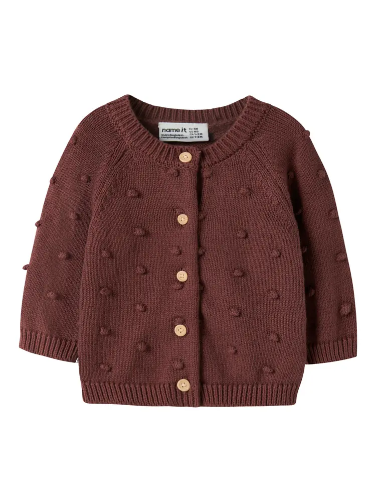 Name It Nasha Cardigan - Wild Ginger - 80