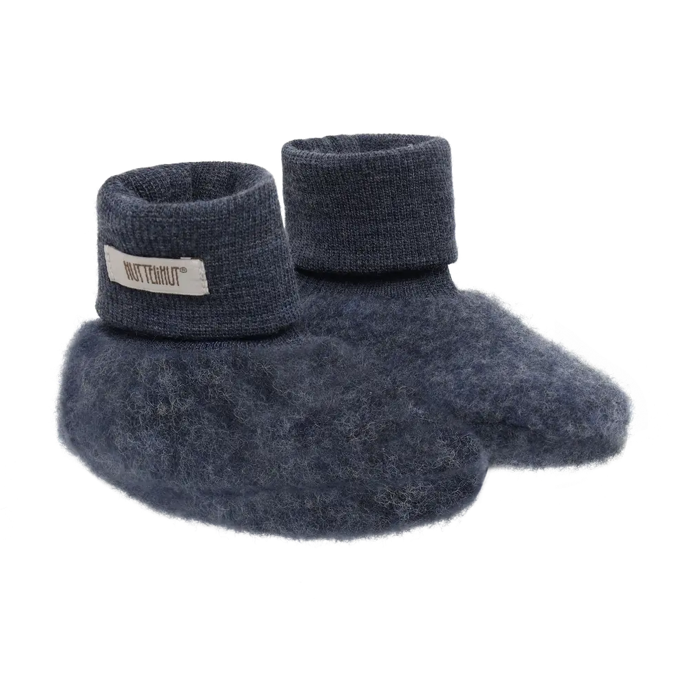 Huttelihut Futter - Uldfleece - 2-lags - Noos - Ombre Blue Melan