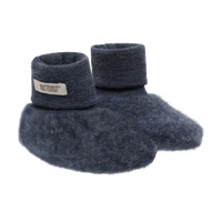 Huttelihut Uld Fleece Footies - Ombre Blue Melange
