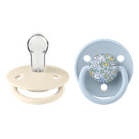 2 Pk De Lux Eloise Silicone Onesize Baby Blue Mix