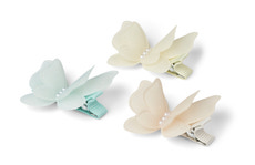 3 pak spænder sommerfugl - Mix