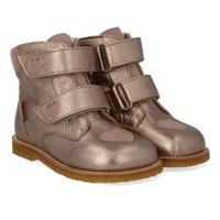 Angulus TEX-Støvle m. Glitterhjerter - Rose Copper/Faded Rose