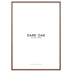 Ramme Mørk egetræ 50x70