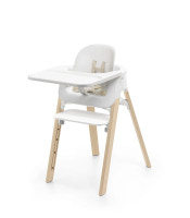 Stokke Steps Højstol + Babyset - Hvid/Natur