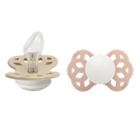 BIBS Sut Infinity 2 pk Anatomisk Str 2 - Vanilla Blush, Nat