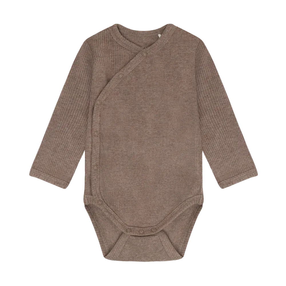 Fixoni Langærmet Wrap Body Rib - Mountain Trial Melange - 44