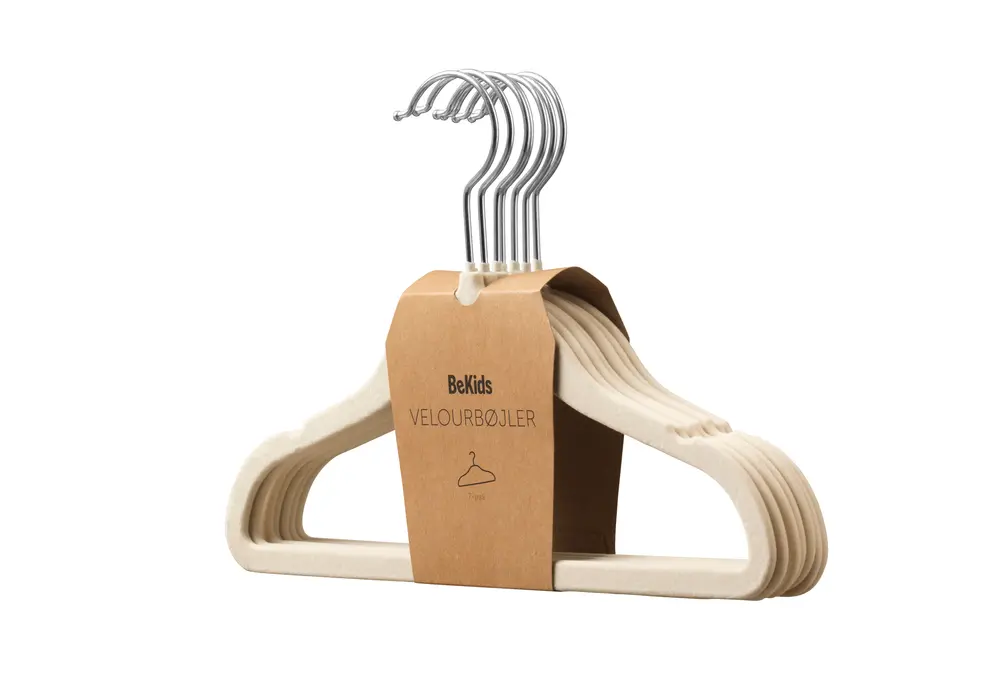 BeKids Bøjler Beige 7 stk
