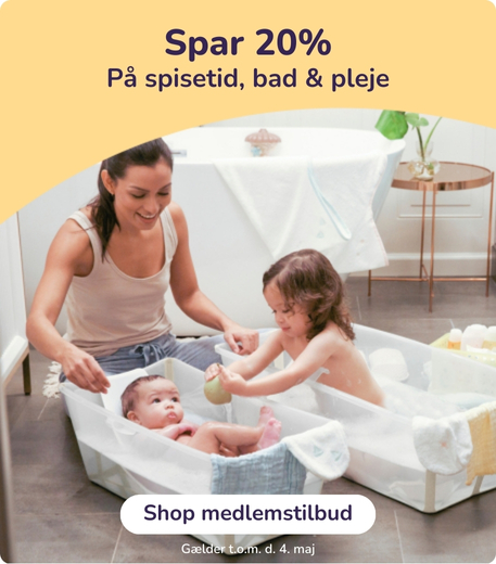 Spar 20% på spisetid bad og pleje
