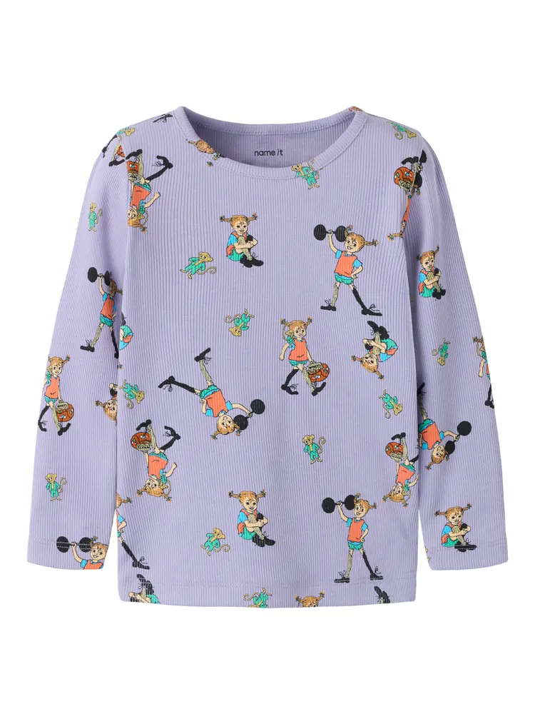 Name It Ara Pippi Bluse - Heirloom Lilac - 110