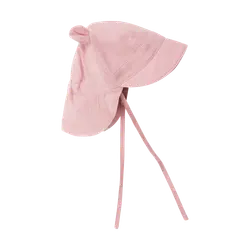 Huttelihut Sommerhat Pale Mauve Med Bjørneører - Str. 3-6m