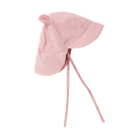 Sommerhat m. Ører Muslin - Pale Mauve