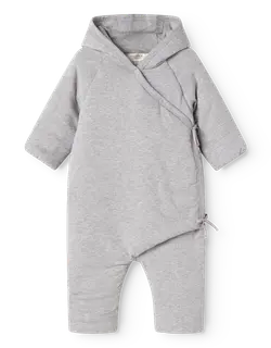 Rex - Vatteret Baby Heldragt - Light Grey Melange - 68-74