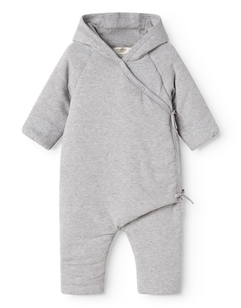 product-Rex - Vatteret Baby Heldragt - Light Grey Melange - 68-74