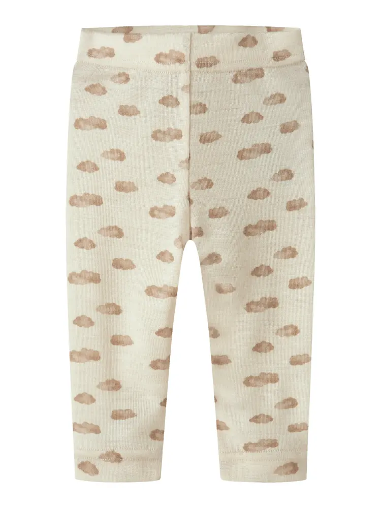 Lil' Atelier Nalu Uld Leggings - Turtledove - 50