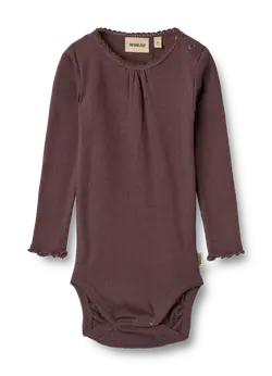 Lotta Rib Body Langærmet - Fudge - 1 MDR.
