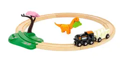 Brio World - Togbane Og Tog - Dinosaur Circle Set - 36098