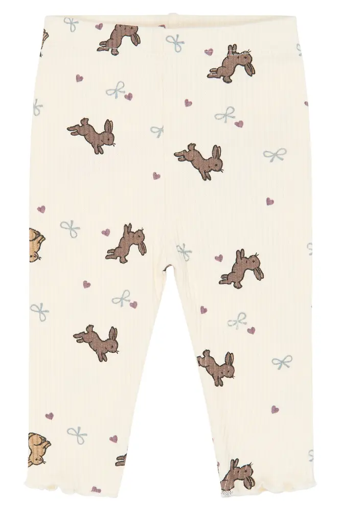 The New Siblings Venna Rib Leggings - Gardenia - 80