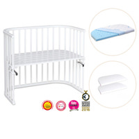Babybay Side By Side Seng Maxi Med Madras Og Lagen