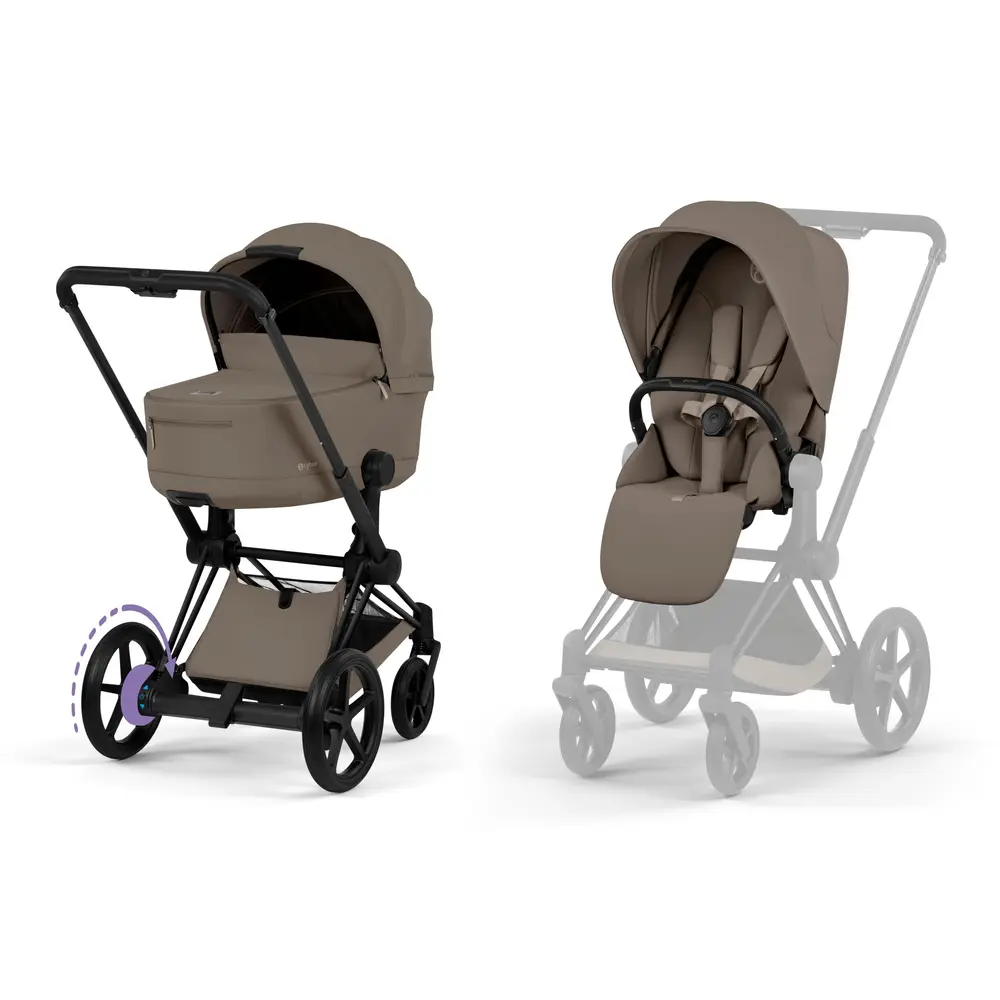 Cybex ePriam Kombivogn - Coco Brown/Matt Black