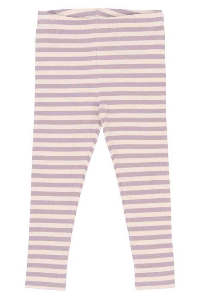 Fro Rib Leggings - Sea Fog Striped - 92
