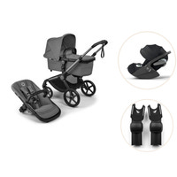 Bugaboo Fox 5 Renew Kombivogn Inkl. Cloud T Autostol Og Adapter - Moon Grey/Graphite