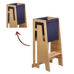 Tekstil til læringstårn - navy