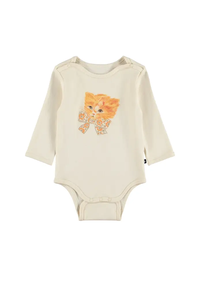 Molo Foss Langærmet Body - Retro Kittens - 68