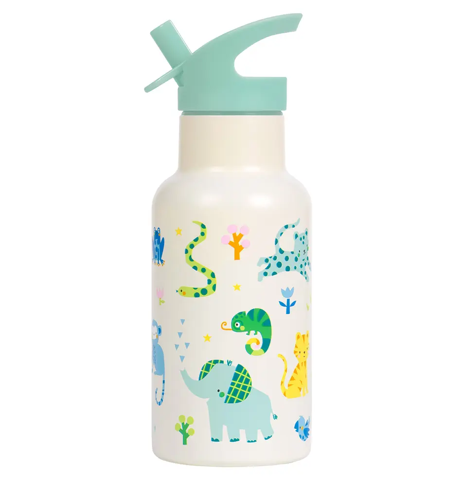 A Little Lovely Company Termo Ståldrikkedunk - 350ml - Jungle