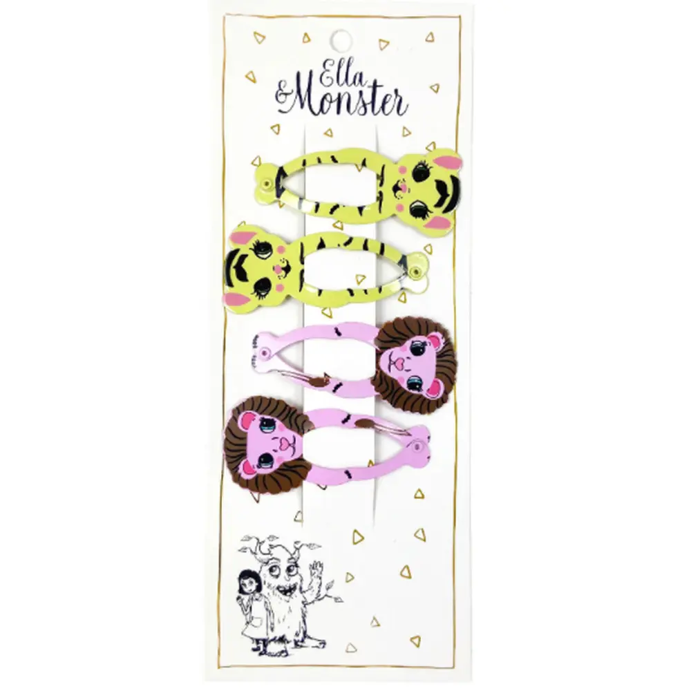 Hårclips Lion Set