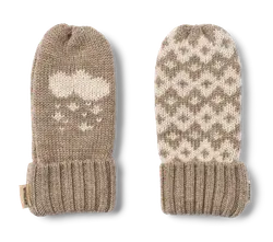 Wheat Luffer - Uld - Jacquard - Towsi - Grey Camel Melange m. Sn