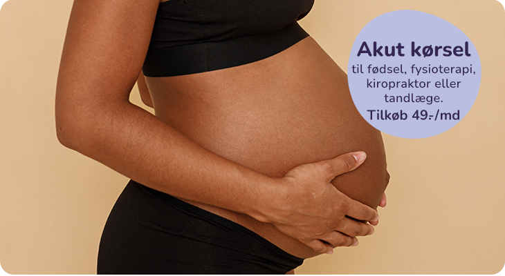 Gravid med babybule – tilkøb af transport til fødsel, skadestue og lægevagt gennem Falck.