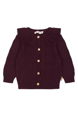 Dalia Cardigan - Dark Grape - 80