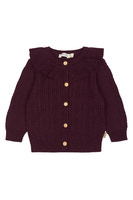 Dalia Cardigan - Dark Grape