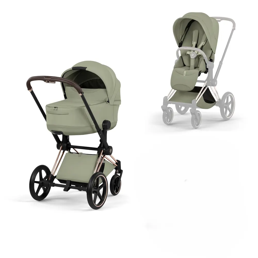 Cybex Priam Kombivogn - Style - Sage Green/Rosegold