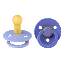 BIBS Colour Sutter - Str. 2 - Rund - 2-pak - Hush/Grape